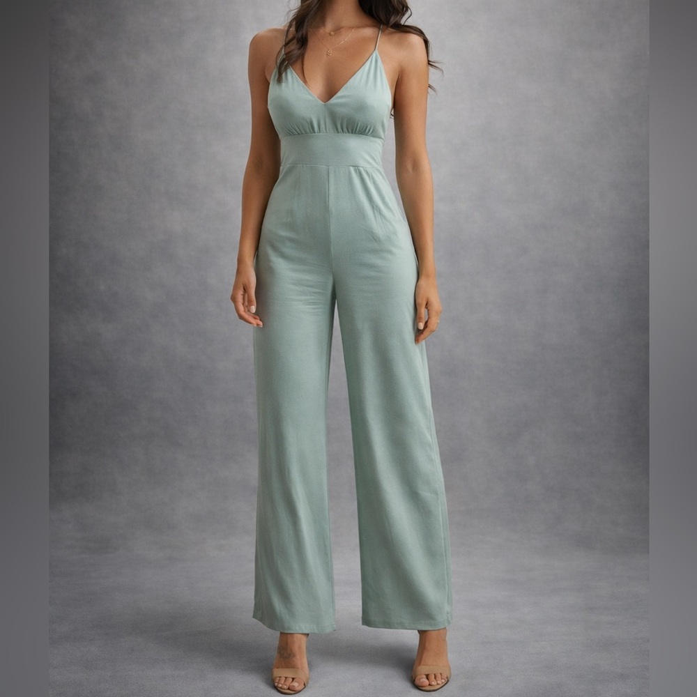 Abercrombie & Fitch Light Blue Jumpsuit